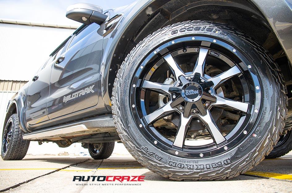 FORD RANGER MO995 GLOSS BLACK MACHINED